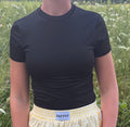 Black Fitted Short Sleeve Tee