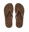 Leopard Print Flip Flops