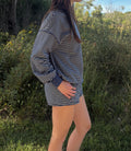 Navy Striped Matching Set