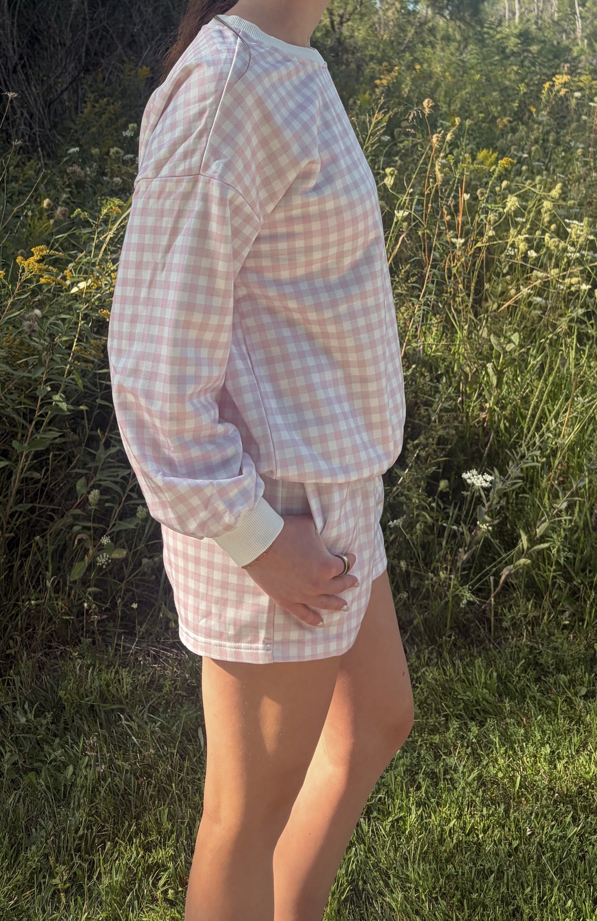 Pink Gingham Set