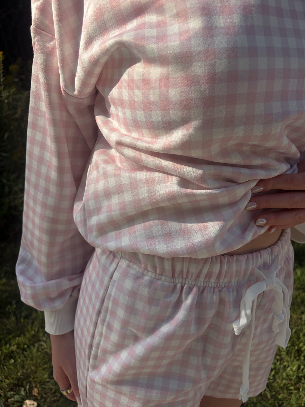 Pink Gingham Set