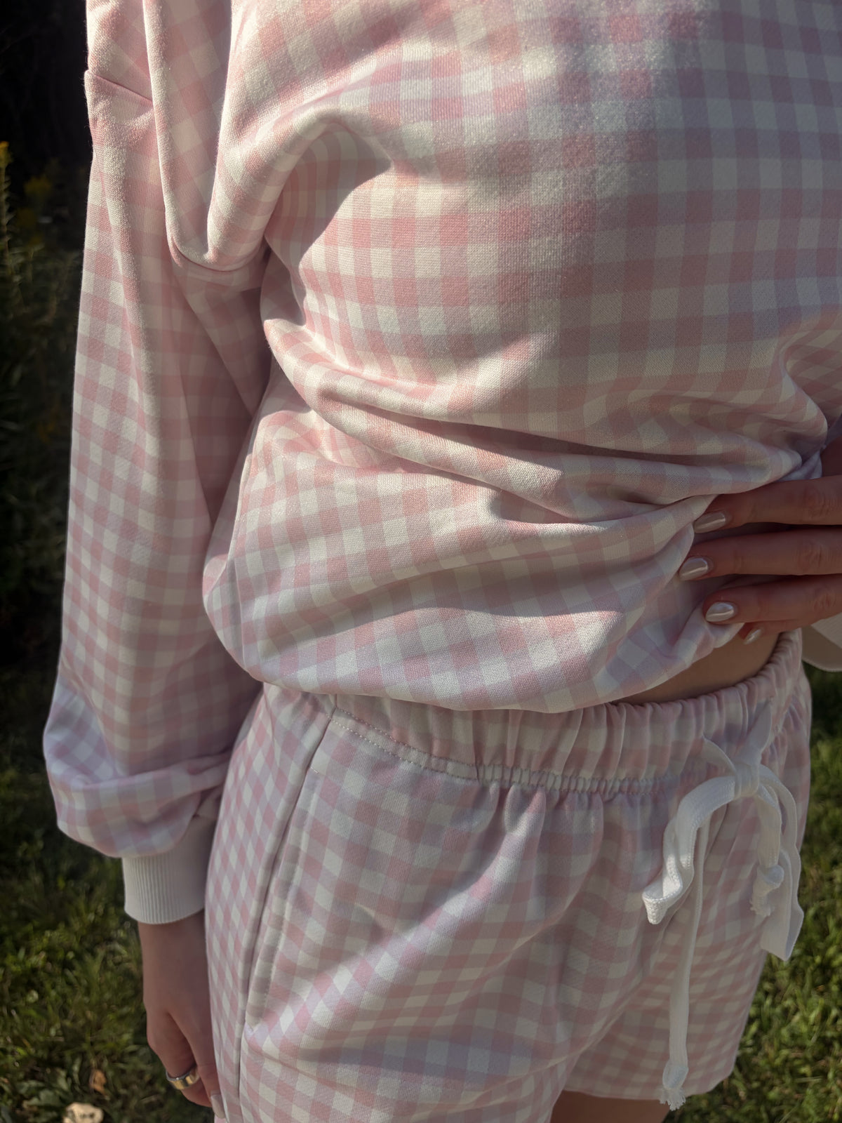Pink Gingham Set